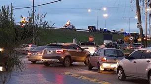 Panamericana: demoras de tránsito por el accidente de un motociclista que perdió la vida