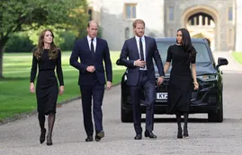 Guillermo y Catalina, príncipes de Gales: Enrique y Meghan reaparecieron tras los nombramientos