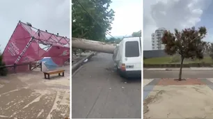 Una feroz tormenta de viento causó desastres en una playa de Monte Hermoso
