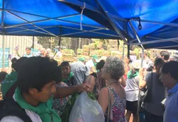 Verdurazo en Congreso: productores regalan 20 mil kilos a jubilados