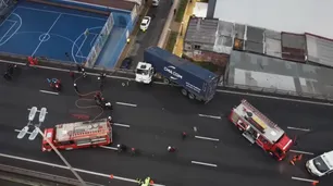 El conductor del camión que quedó colgando de la autopista tenía 1,6 de alcohol en sangre