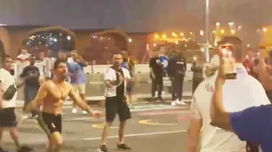 Mundial 2022: hinchas argentinos y mexicanos terminaron a las piñas en las calles de Qatar