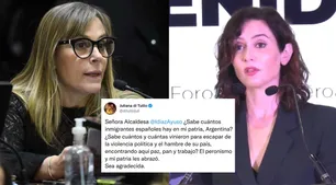 Juliana Di Tullio le recordó a Isabel Díaz Ayuso los inmigrantes españoles que llegaron a Argentina: “Sea agradecida”