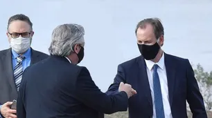 Gustavo Bordet tiene coronavirus: había estado con Alberto Fernández