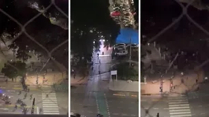 Videos: batalla campal entre barras de Defensores de Belgrano y la Policía porteña