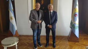 Valenzuela expone en Mendoza el modelo tributario de Tres de Febrero y se reúne con Cornejo
