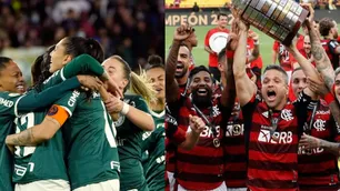 Flamengo y Palmeiras, campeones en el fútbol masculino y femenino