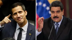 Juan Guaidó lidera la ayuda humanitaria y Nicolás Maduro cerró el espacio aéreo con Brasil