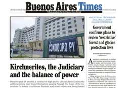 Buenos Aires Times: kirchneristas ante la Justicia, FIFAgate y furia ambientalista
