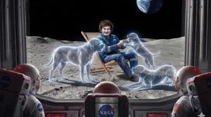 Un presiniño que vive en la Luna