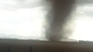 Un tornado se registró cerca de Bahía Blanca