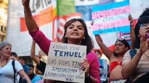 Cientos de personas marcharon reclamando la aparición con vida de Tehuel de la Torre