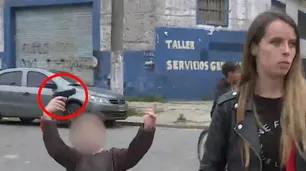 Un menor apuntó con un arma a una periodista de Crónica TV