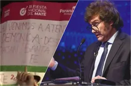 Insultos a Milei en la Fiesta Nacional del Mate: la crisis yerbatera llegó al escenario en Paraná