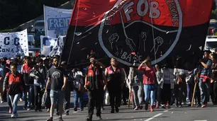 La marcha de las organizaciones sociales en el centro porteño en 10 fotos