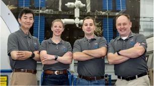 La NASA presenta a los cuatro astronautas de la misión Crew-11 que volará a la Estación Espacial Internacional