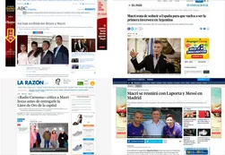 Cómo reflejaron los medios de España la visita de Macri