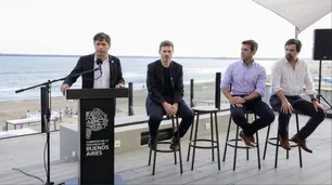 Kicillof: "No culpes a la lluvia, no culpes a la playa, Milei destruyó la temporada"