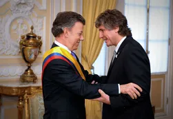 Boudou, el viceprocesado, representa a la Argentina en Colombia
