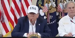 Donald Trump visitó Texas tras las devastadoras inundaciones: "Esto es duro, nunca había visto algo así"