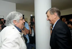 Moyano se reunió con Binner y avisó: "Nadie nos pone tope"