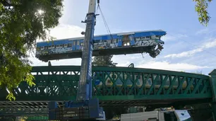 Choque de trenes: removieron la formación de la línea San Martín