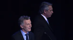 La pelea entre Macri y Alberto: discutieron fuera de cámara y al final hubo un saludo frío