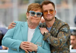 Elton John y "su doble" deslumbraron en el Festival de Cannes