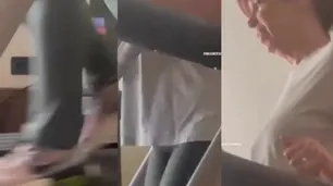 Con una sugestiva toma que se inicia a la altura de la tobillera: el video de Cristina Kirchner que compartió Máximo