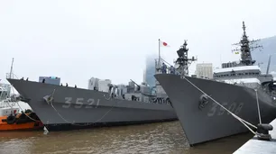 Dos buques militares de Japón visitaron Buenos Aires en una misión de instrucción y amistad