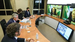 Alberto Fernández cerró su agenda de reuniones con un grupo de gobernadores