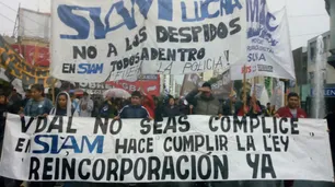 Trabajadores de SIAM levantaron el corte en el puente Pueyrredón