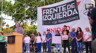 El Frente de Izquierda cerró su campaña frente a la Embajada de Estados Unidos: "Podemos ser la tercera fuerza"