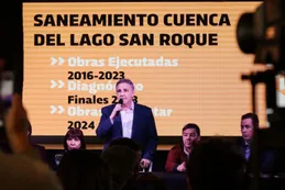 Llaryora presentó el Plan Integral de Saneamiento para la cuenca del Lago San Roque en Córdoba