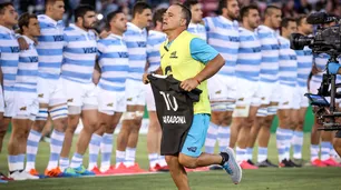 La All Blacks homenajearon a Maradona y luego arrollaron a Los Pumas 38-0