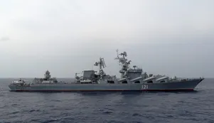 El buque "Moskva", emblema del poderío naval ruso, se hundió en el Mar Negro