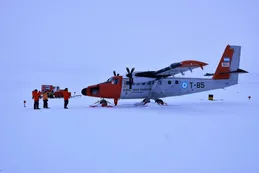 Por primera vez un avión unió la base antártica Marambio con la Belgrano 2