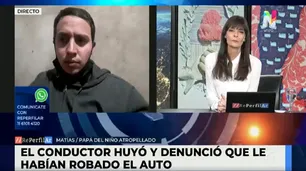 "El conductor tiene causas penales, por eso se fugó", dijo el papá del nene atropellado