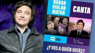 "Roban, violan, matan" versus "Canta": la agresiva"encuesta" de campaña que posteó Javier Milei