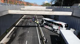 La Ciudad realizó un simulacro de accidente vial en el Paseo del Bajo