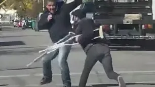 "Fuga del paralítico" en Pergamino: mendigaba con muletas y escapó corriendo en una pelea