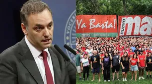 Lo nombraron en una canción en el "campamento anticapitalista" y Adorni "picó": "Me estoy encariñando con estos energúmenos"