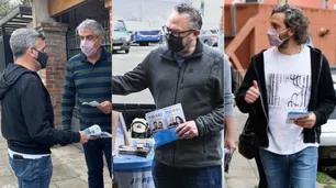 Alberto Fernández mandó a sus ministros a la calle a que repartan boletas del Frente de Todos