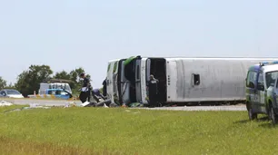 Accidente de ruta 2: el chofer del micro continuará detenido por disposición de la Justicia