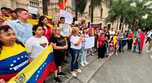 Venezolanos en Córdoba protestaron contra la dictadura de Maduro y pidieron libertad y democracia