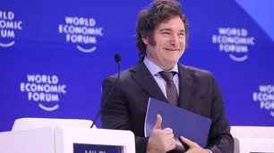 En Davos, Milei repitió frases de una charla TED que hizo en 2019