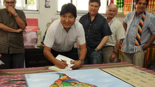 Un día con Evo Morales: recorrió Isla Maciel y anunció su primer acto "porteño"