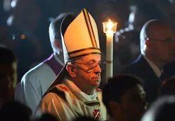 La primera vigilia pascual de Francisco