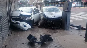 Choque múltiple con 4 heridos en Cabildo y Monroe