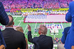 Lionel Messi, Donald Trump y Taylor Swift juntos en el Super Bowl 2025 en Nueva Orleans